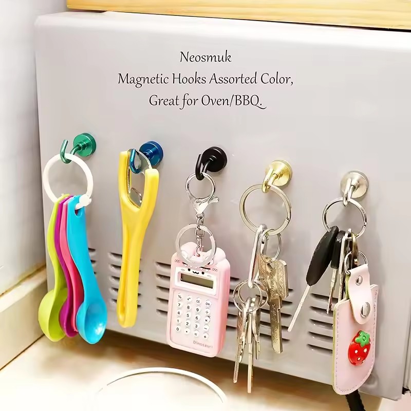 Commercial Kitchen Fridge - 8色 16mm 強力マグネット 強力磁気フック 多目的使用 家庭用冷蔵庫