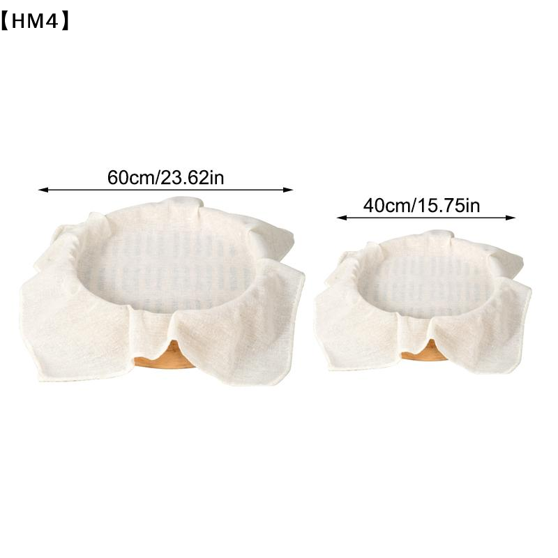 Commercial Kitchen Towels - 3 個 40/60 センチメートル純綿蒸し布家庭用引き出し布蒸し米とパンマットラウンド綿ガーゼキッチン蒸し器〔HM4〕
