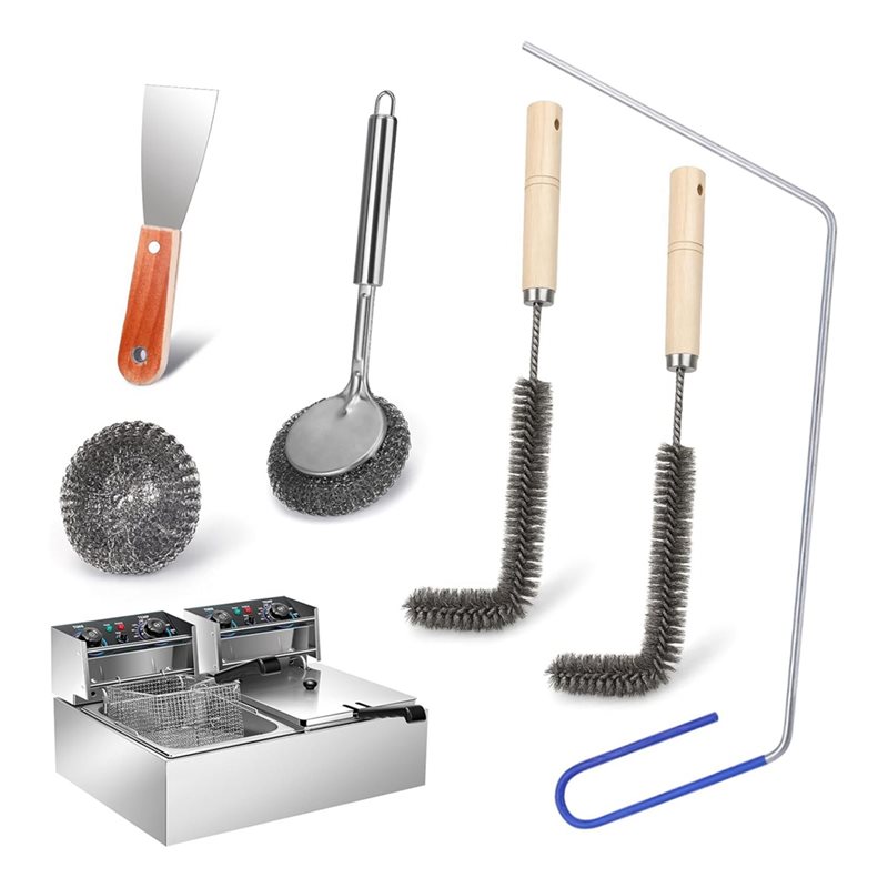 Commercial Kitchen Deep Cleaning - LLCS業務用フライヤー洗浄ツール、レストラン、ホテルの厨房フライヤーの徹底洗浄用ディープフライヤー洗浄ブラシ