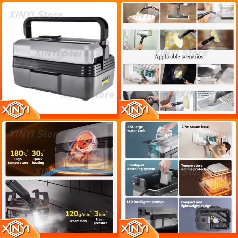 Commercial Kitchen Deep Cleaning - SG2/2 1900W 220-240V高圧スチームクリーナー 2.5Lタンク 家庭用 業務用