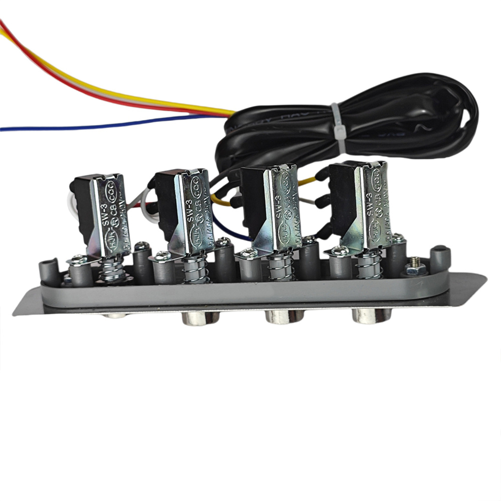 Commercial Kitchen Exhaust Hood - 1pc 4 キープッシュボタンスイッチコントローラー排煙台形電源スイッチ商業ホテルキッチンケータリングレンジフード用