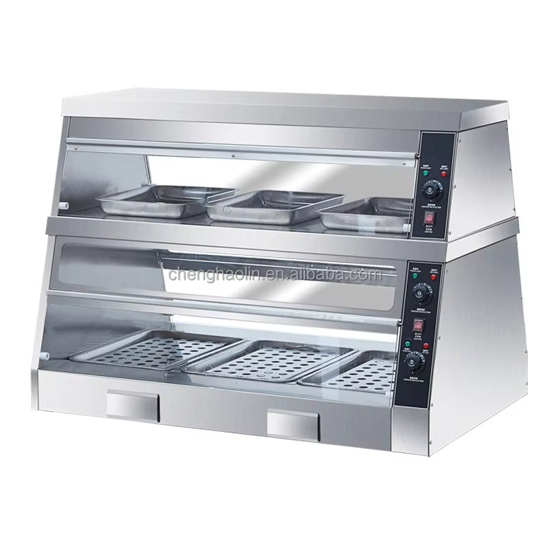 Commercial Kitchen Parts & Service - 食品保温用ハンバーガー・フライドチキン電気断熱式業務用デリカウンター陳列棚保温機