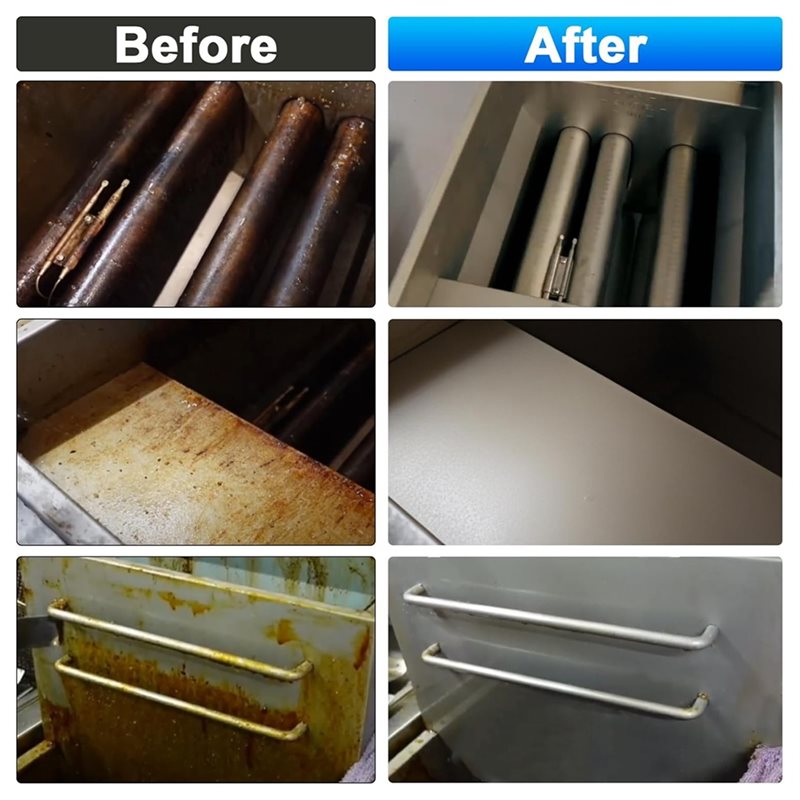 Commercial Kitchen Deep Cleaning - ABUN-業務用フライヤー洗浄ブラシ レストラン、ホテルキッチン用-ステンレス製業務用フライヤー洗浄ツール