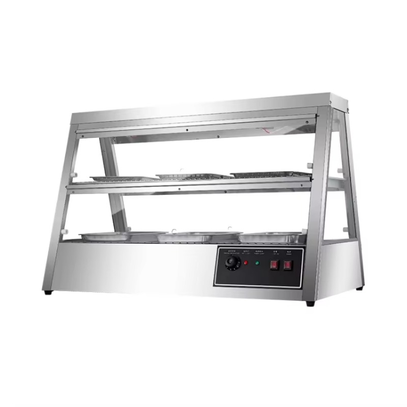 Commercial Kitchen Parts & Service - 業務用断熱ステンレス鋼製加熱キャビネット、電気式恒温保湿スナックディスプレイ（フライドチキン用）