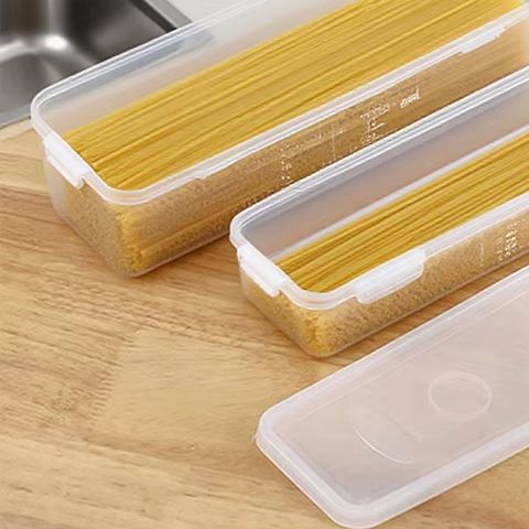 Commercial Kitchen Fridge - フレッシュボックスヌードルプラスチック食品保存密封ボックス長方形フルーツコンテナ冷蔵庫収納キッチン用品ホームツール