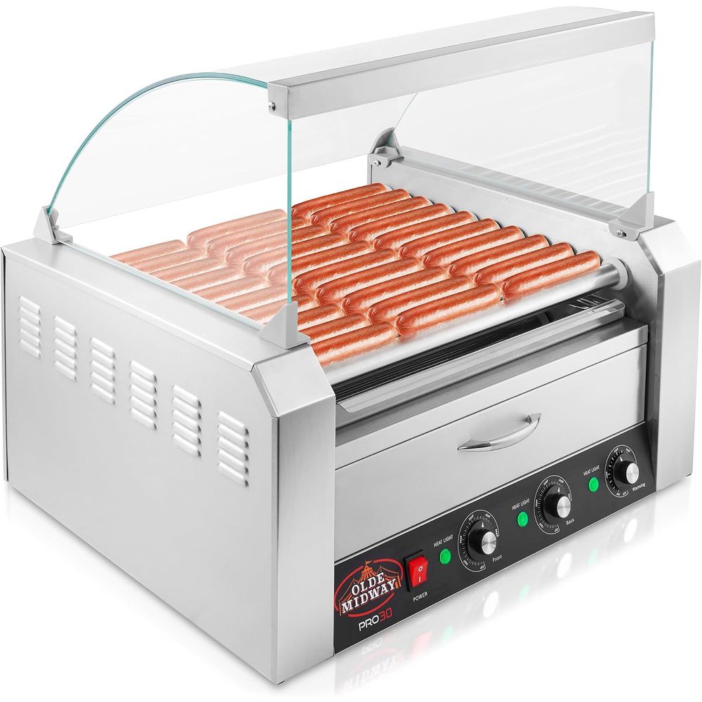 オールドウェイ電気式30ホットドッグ11ローラーグリル調理器 - Hot Dog Roller Grill のレビューと価格