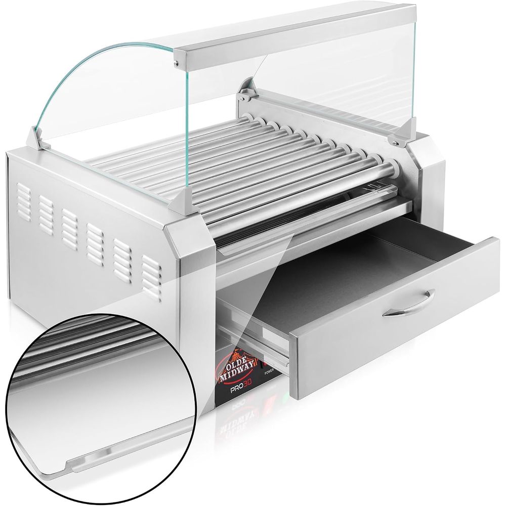 オールドウェイ電気式30ホットドッグ11ローラーグリル調理器 - Hot Dog Roller Grill のレビューと価格