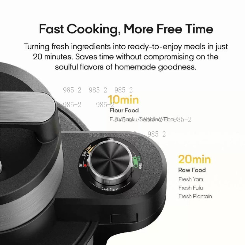 自動フフ製造機、多目的キャッサバ粉砕機、電動スワローメーカー - Meat Grinder Electric のレビューと価格