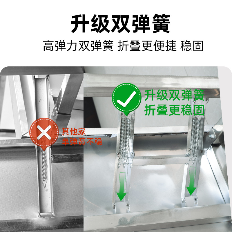 ステンレス製折りたたみテーブル屋外夜市商業用長方形バーベキュ - Commercial Kitchen Rental のレビューと価格