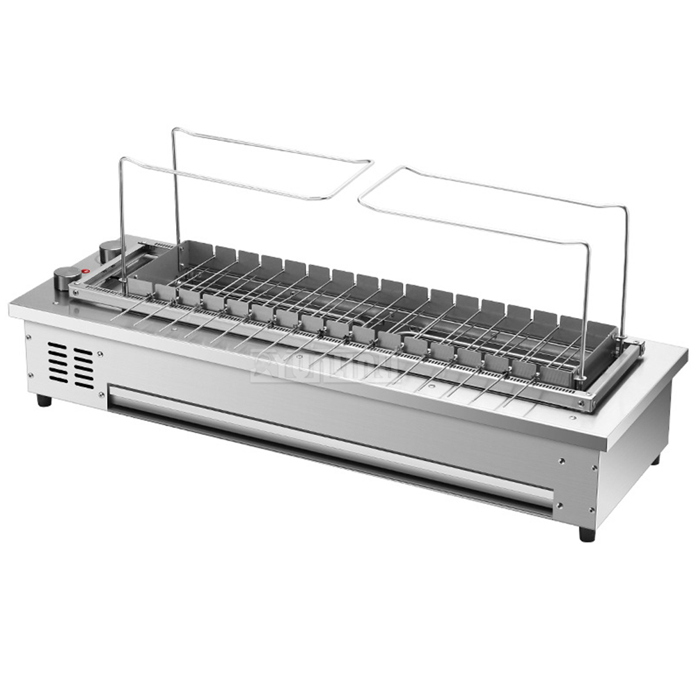 自動回転グリル電気ケバブ回転機ラムグリル無煙屋内オーブン - Hot Dog Roller Grill のレビューと価格