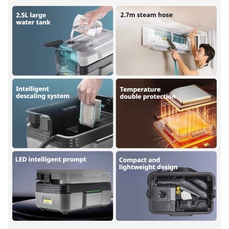 SG2/2 1900W 220-240V高圧スチームクリーナ - Commercial Kitchen Deep Cleaning のレビューと価格