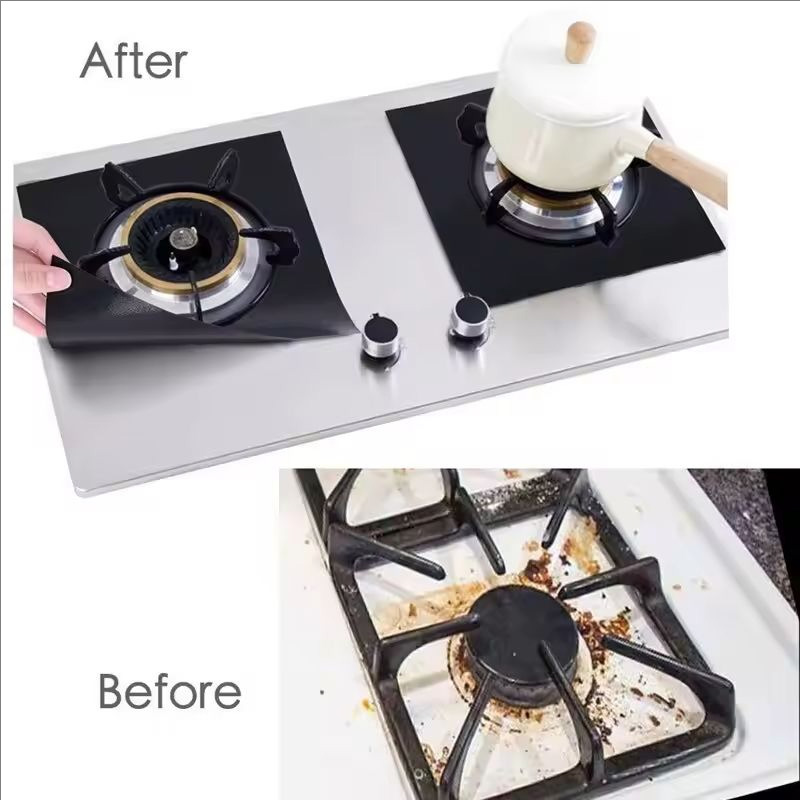 4/8 個ガスストーブプロテクター調理器蓋ライナークリーニン - Commercial Kitchen Vent Hood のレビューと価格