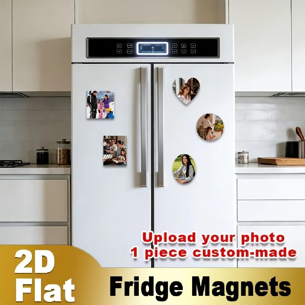 カスタム写真冷蔵庫マグネット 2D フラットパーソナライズさ - Commercial Kitchen Fridge のレビューと価格