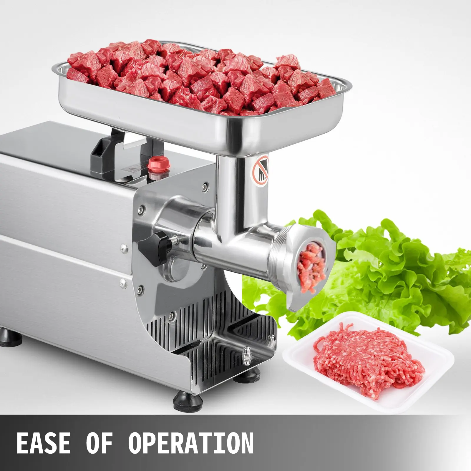 業務用ステンレス製電動ミートグラインダー 75kg/h - Meat Grinder Electric のレビューと価格