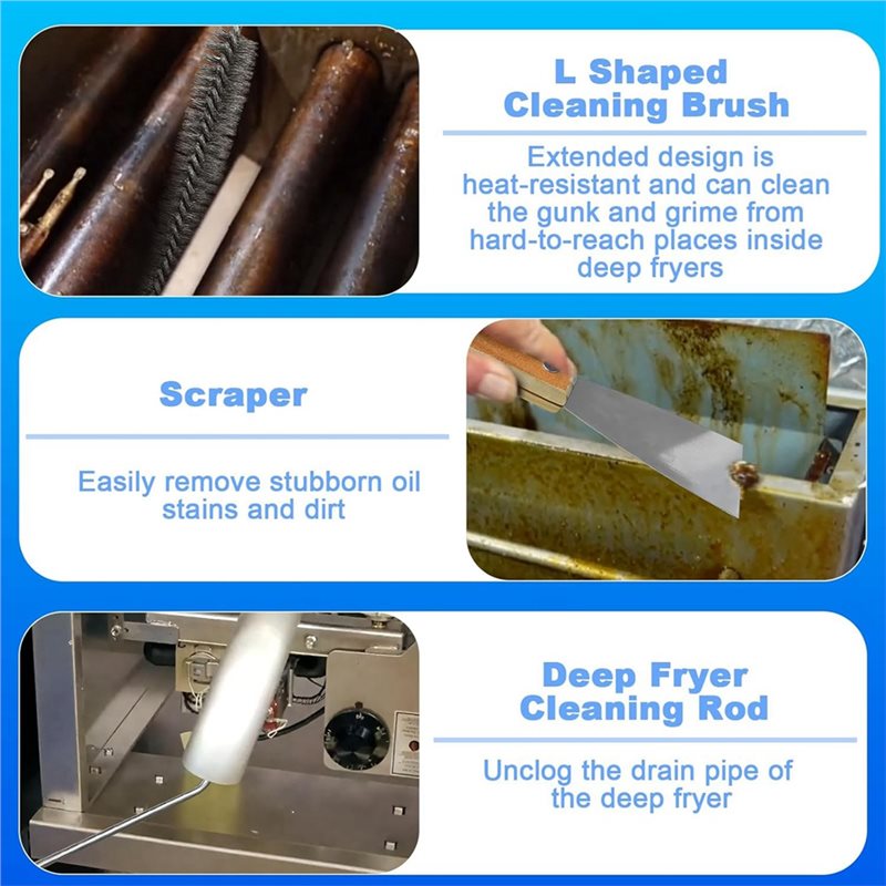 業務用フライヤー洗浄ツール、レストラン、ホテルの厨房フライヤ - Commercial Kitchen Deep Cleaning のレビューと価格