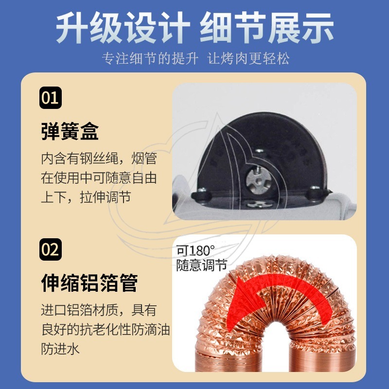 伸縮式排気フード換気扇、韓国焼肉・鍋料理用業務用排気管、キッ - Commercial Kitchen Vent Hood のレビューと価格