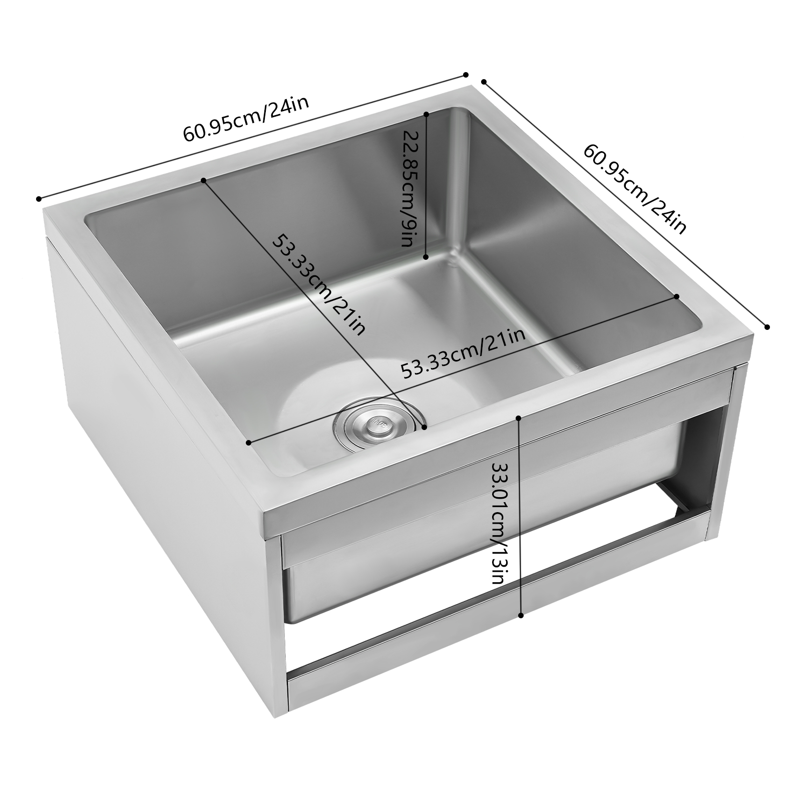 ステンレス製フロアモップシンク、業務用レストランシンク、24 - Commercial Kitchen Deep Cleaning のレビューと価格