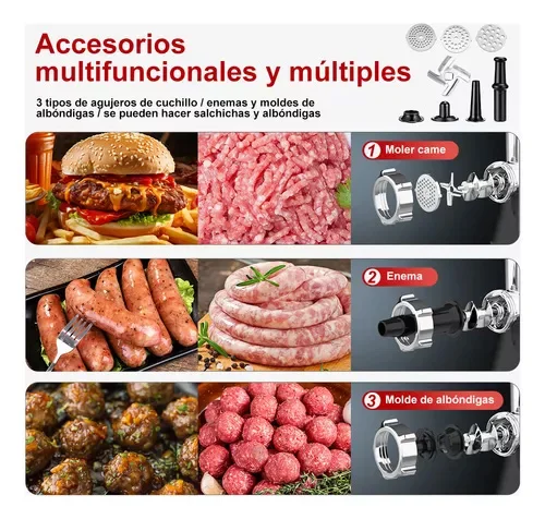 1000W ステンレス製電動ミートグラインダー 多機能家庭用 - Meat Grinder Electric のレビューと価格