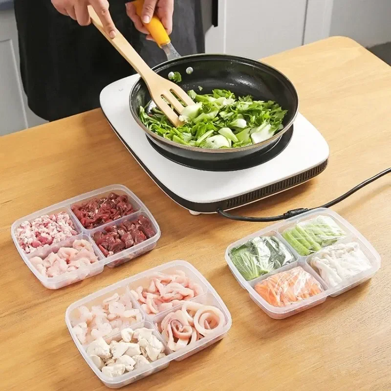 4 グリッド食品収納ボックスポータブルコンパートメント冷蔵庫 - Commercial Kitchen Fridge のレビューと価格