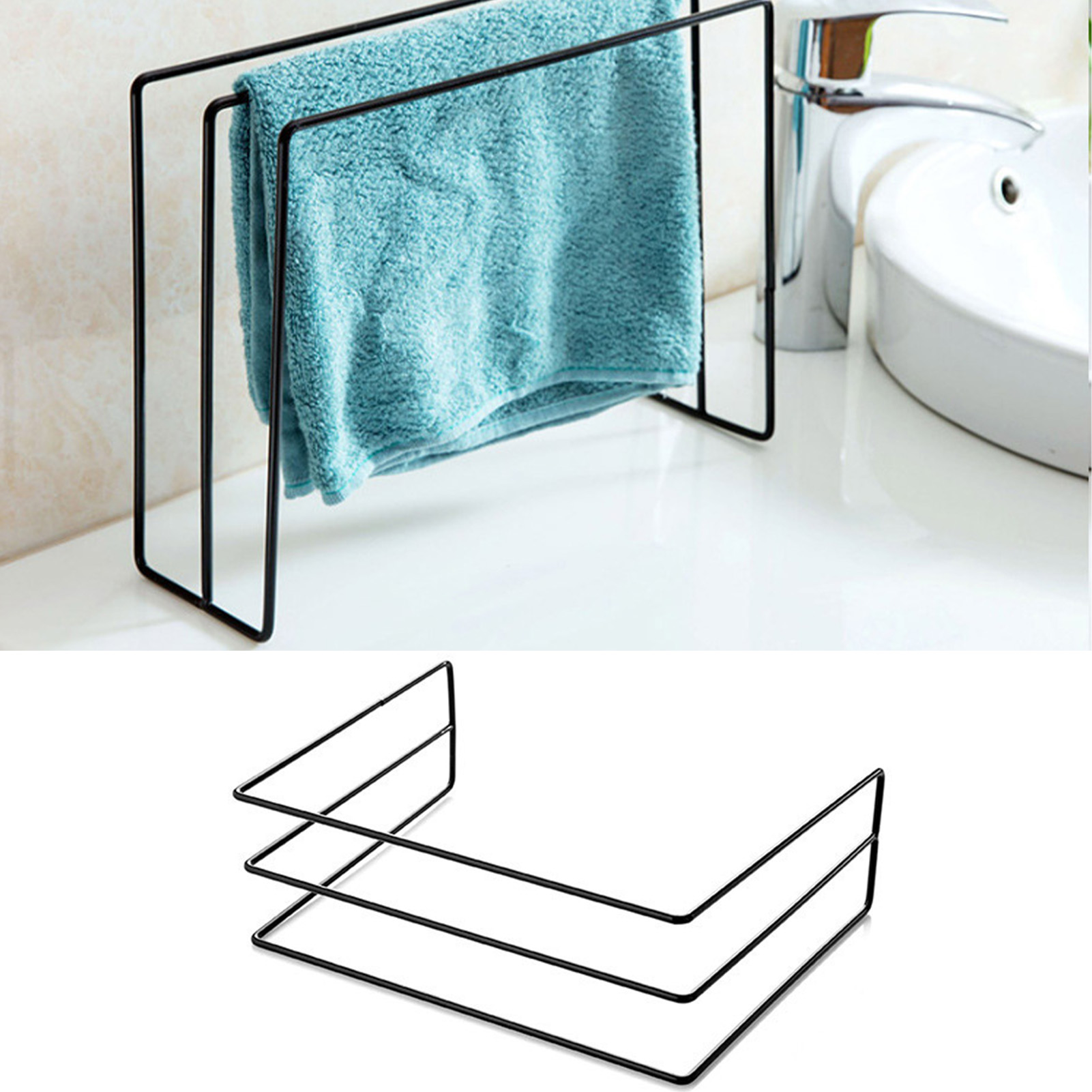 キッチンカウンター用ふきん乾燥ラック 鉄製ふきんタオルホルダ - Commercial Kitchen Towels のレビューと価格