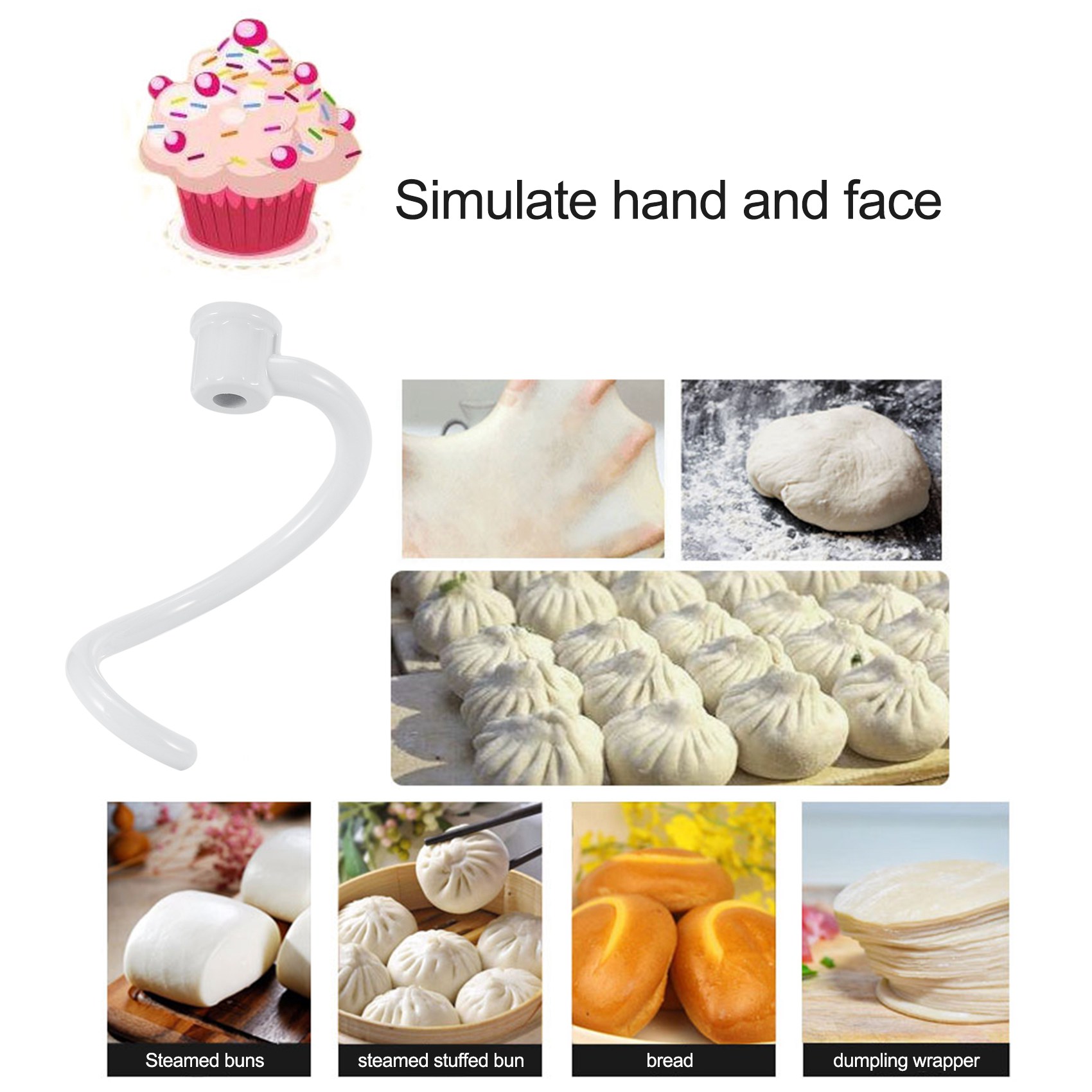 スターラースパイラル生地フック キッチンエイドミキサー用交換 - Kitchenaid Mixer Pro 600 のレビューと価格
