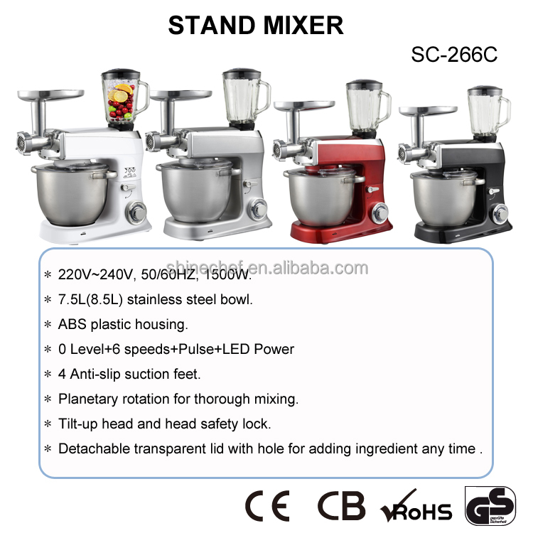 電動7.5L 8.5L生地ミキサー ミートグラインダー プラ - Meat Grinder Electric のレビューと価格