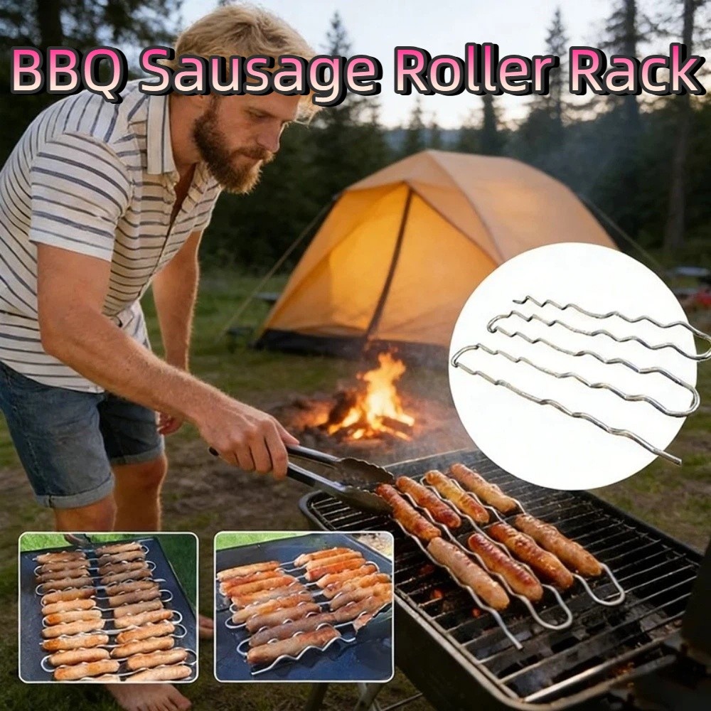 ステンレス製BBQソーセージローラーラック360 °   回 - Hot Dog Roller Grill のレビューと価格