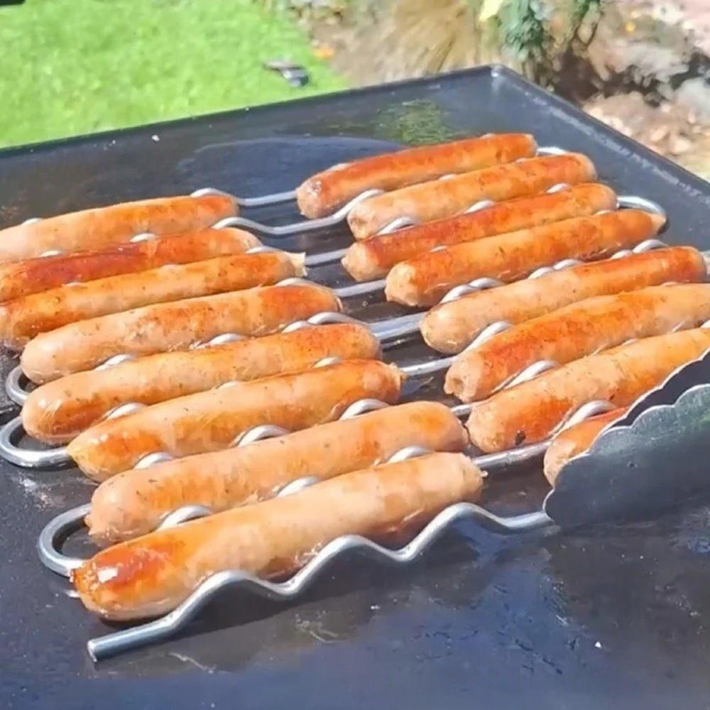 ステンレス製BBQソーセージローラーラック360 °   回 - Hot Dog Roller Grill のレビューと価格