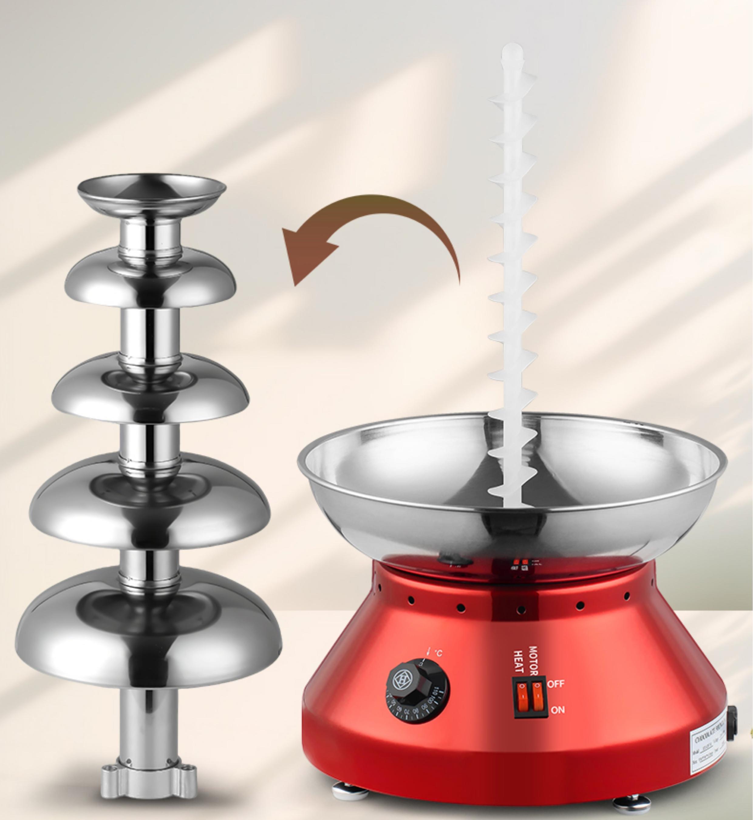 ホットセール業務用電動新型4-5層カスケードパーティーレッド - Chocolate Fountain Commercial のレビューと価格