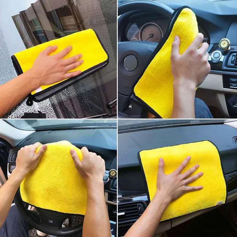 マイクロファイバー製車用クリーニングタオル 超吸収性 糸くず - Commercial Kitchen Towels のレビューと価格