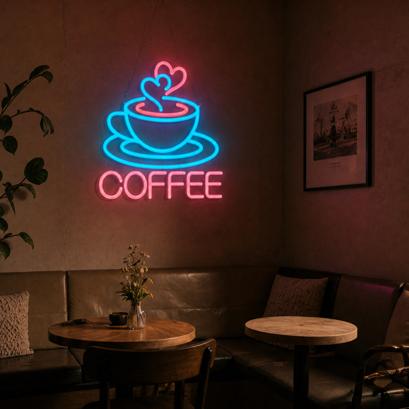コーヒーネオンサイン LEDネオンライト コーヒーバー 家庭 - Commercial Kitchen Lighting のレビューと価格