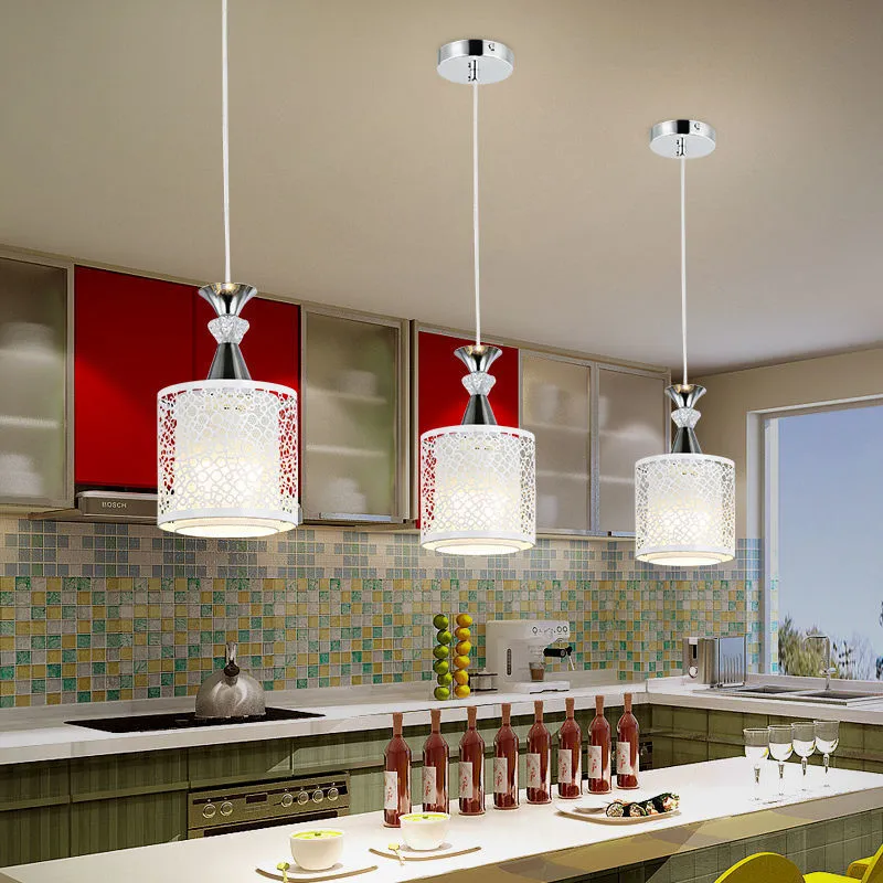 モダンなミニマリストメタルアート LED ペンダントライトダ - Commercial Kitchen Lighting のレビューと価格