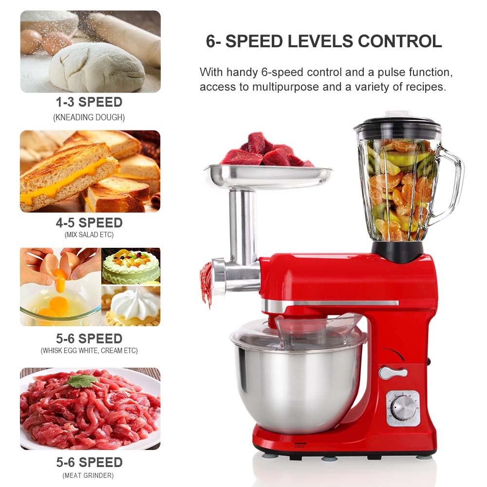 多機能家庭用キッチン5L電動フードブレンダー120v 6段階 - Meat Grinder Electric のレビューと価格
