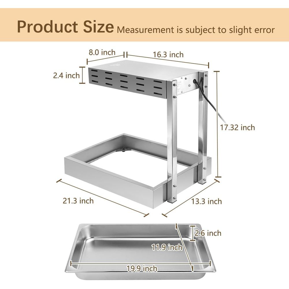フライドポテトウォーマー、業務用加熱ランプ、チップス用耐熱食 - Commercial Kitchen Lighting のレビューと価格