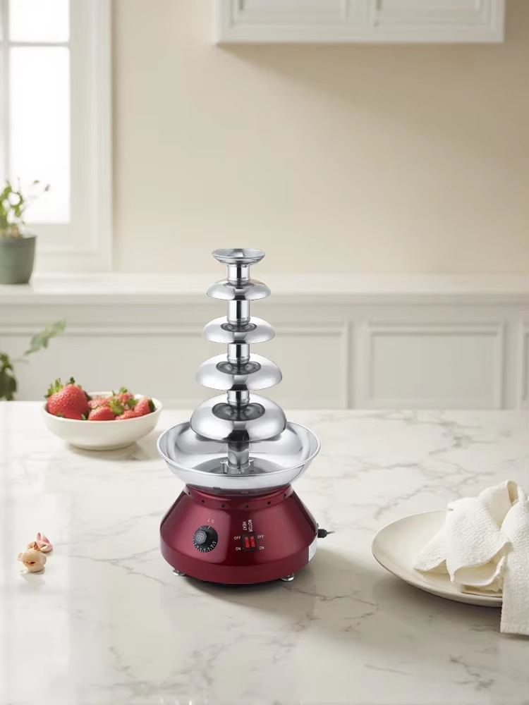 5段自動チョコレートファウンテンマシン 220V ステンレス - Chocolate Fountain Commercial のレビューと価格