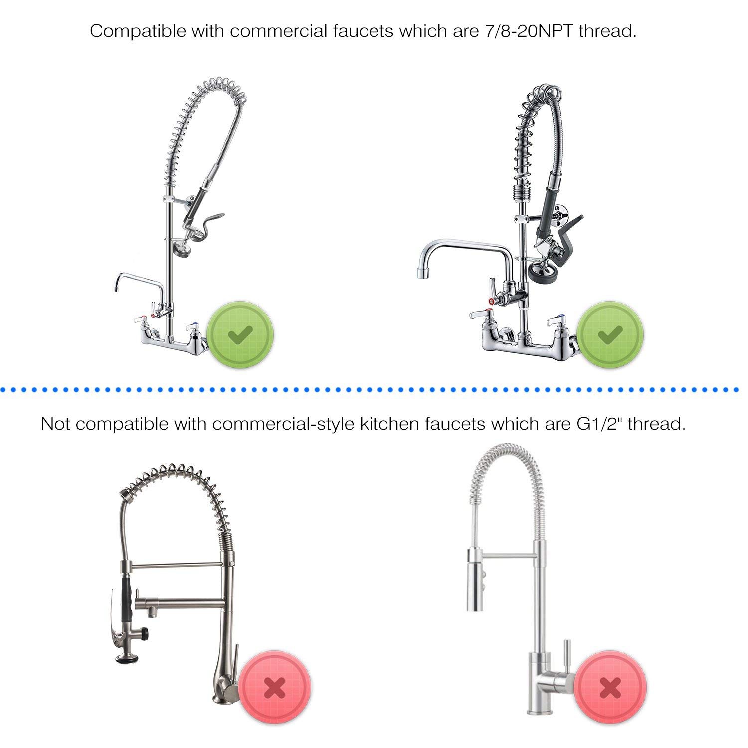在庫あり プリリンススプレー 業務用キッチン蛇口部品 クロム - Commercial Kitchen Parts & Service のレビューと価格