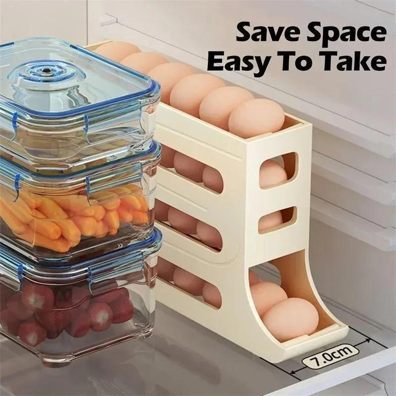 冷蔵庫用卵収納ボックス、回転式キッチンコンテナ、卵回転ラック - Commercial Kitchen Fridge のレビューと価格
