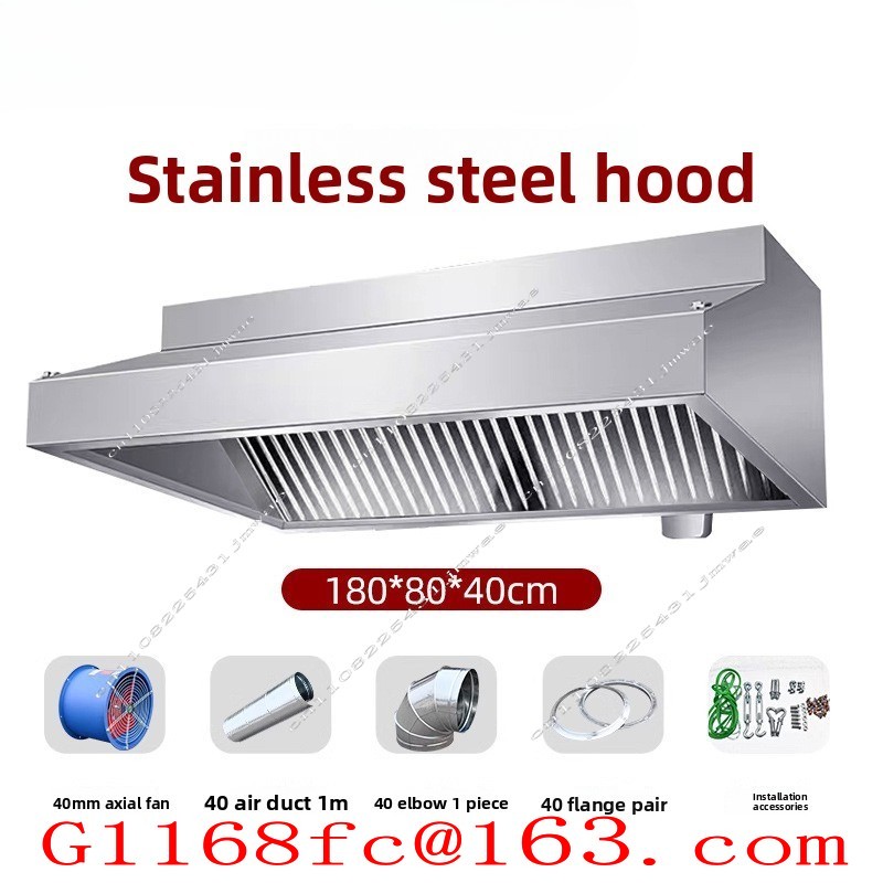 業務用厨房、土製コンロ、大風量カバー用ステンレス製排気フード - Commercial Kitchen Exhaust Hood のレビューと価格