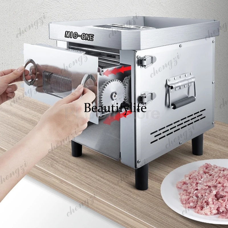 商業/家庭用電気ミートスライサー自動スライサー多機能ステンレ - Meat Grinder Electric のレビューと価格